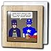 Search : Super Hero Parody with Batman and Captain America at the bar - 6 Inch Tile Napkin Holder
