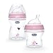 Chicco Stage 1 Deco Bottle, Pink, 2 Count