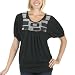 Juniors' Xhilaration Short-Sleeve Banded Bottom Top - Ebony
