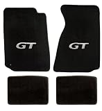 94-04 Mustang 4pc Floor Mats with Silver GT Emblem