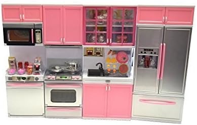 Full Kitchen Playset Toy, Includes Refrigerator, Oven, Stove, Sink &amp; Many Accessories, Brand New In Box by Envo Toys