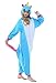 NEWCOSPLAY Unisex Adult Unicorn Pyjamas Halloween Costume (M, New Blue Unicorn)
