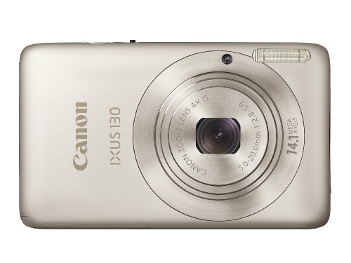 Canon IXUS 130 Digitalkamera (14 Megapixel, 4-fach opt. Zoom, 6.9 cm (2.7 Zoll) Display, bildstabilisiert) silber