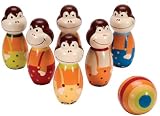 Wooden Monkey Bowling Set