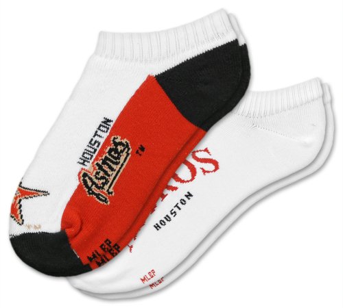 MLB Houston Astros Men's No-Show Socks (2 Pack)