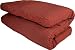 J-Life Traditional Japanese Shiki Futon (Shikibuton) - TWIN SIZE with Custom Removable Asa No Ha Red Cover