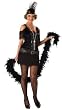 Adult Deluxe Fabulous Black Flapper Costume