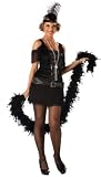 Adult Deluxe Fabulous Black Flapper Costume