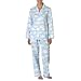 Nick & Nora® Womens Pajamas Coat Set Cloud Nine - Blue