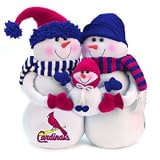 St. Louis Cardinals Table Top Snow Family Show Off Your Holiday And Team Spirit