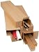 Double Wall End Opening Long Brown Cardboard Box Lids 170L x 170W x 1500H mm - Pack of 10 - ALBD15L