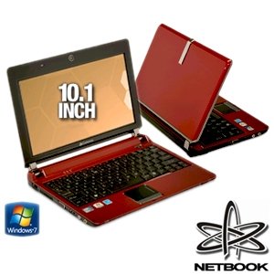 Gateway LT2024u 10.1-Inch Red Netbook - 3 Hours of Battery Life (Windows 7 Starter)