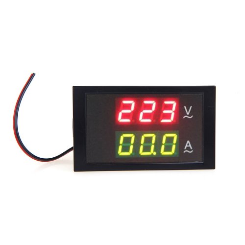 KKmoon High Quality Digital LED Voltage Meter Ammeter Voltmeter with Current Transformer AC80-300V Dual Display (0-100A)