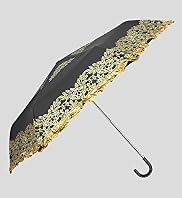 Floral Print Frill Crook Umbrella