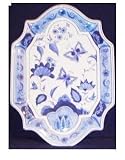 Blue & White Porcelain Butterfly Plate