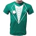 St. Patrick's Day Kelly Green Tuxedo Shirt