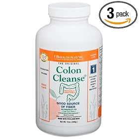Colon Cleanse Bulk Forming Fiber Laxative, Orange Flavor, 12 Ounces (340 g) (Pack of 3)