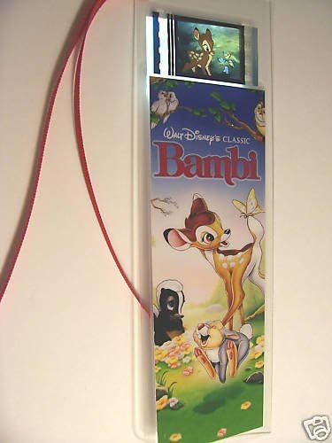 BAMBI movie film cell bookmark memorabilia collectible disney animation