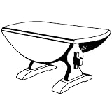 Drop Leaf Coffee Table Plan (Woodworking Project Paper Plan)