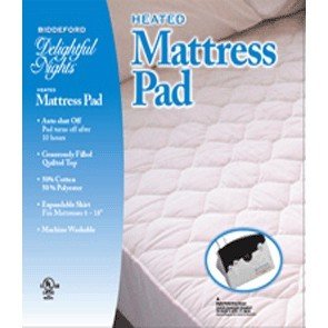 Biddeford Delightful Nights Heated Mattress Pad QUEEN Size