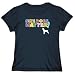 T-Shirt Womens Navy Blue " SIZE DOES MATTER ! - Cane Corso " Dogs