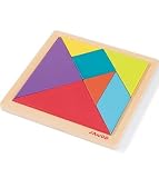 Janod - J02010 - Jouet en bois - Jeu de Société - Tangram color