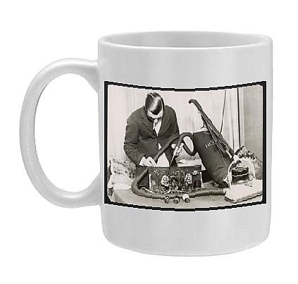 Photo Mugs of Vacuuming A Wireless from Mary Evans