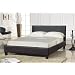 Brown Faux Leather Double Bed Frame (4FT6) Next Day Delivery!