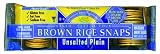 Brown Rice Snaps, Unsalted Plain with Organic Brown Rice, 3.5-Ounce Packs (Pack of 12)