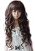 US 3-5 Days Delivery sexy long DARK BROWN curly lady wave full wig/wigs jf010013