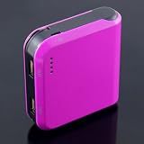Purple High Capacity 6000mAh Pocket Size External Battery Pack High Capacity Power Bank Charger 1A output for iPad, iPhone, MOBILEPHONE, MP3/MP4, PDA/GPS, PSP.Compatible with most portable devices (Mobile Phones, Music Players, Portable Gaming Devices, Digital Readers, etc.)