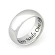 TWO SOULS ONE HEART RING - Inspirational Jewelry- High quality etched stainless steel ring. Hypo-allergenic. Inspirational Relationship Jewelry Wedding Band / Wedding Ring / Promise Ring
