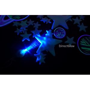 136 Piece Deluxe Glow in the Dark Solar System with LED Light