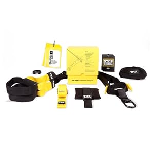 TRX TF00314 Suspension Trainer Home Trx - Juego de accesorios para entrenamiento de suspensión, color amarillo