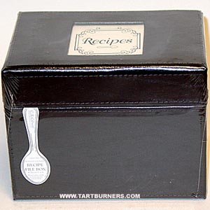 C. R. Gibson Monogram Recipe File Box With Cards - Initial Gourmet