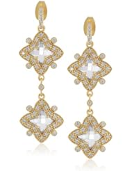 Freida Rothman Belargo Jewelry Double Star Drop Earrings