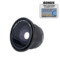 .40x HD Super Wide Angle Panoramic Macro Fisheye Lens For The Nikon D3X, D3, D2Xs, D2Hs, D2X, D2H, D3, D40, D40X, D50, D60, D70, D80, D90, D100, D200, D300, D700 Digital SLR Cameras Which Have Any Of These (18-55mm, 55-200mm, 50mm) Nikon Lenses