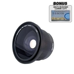 .. .42x HD Super Wide Angle Panoramic Macro Fisheye Lens For The JVC Everio GZ-MG680, MG670, MG630, MG465, MG435, MG365, MG360, MG335, MG330, MG230 High Definition Camcorders