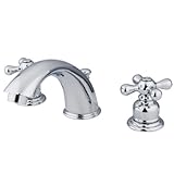 IMAGE OF Kingston Brass KB971X Victorian Widespread Lavatory Faucet with Cross Handle, Polished Chrome (Not CA/VT Compliant)