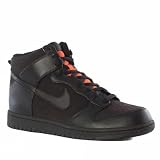 Nike Trainers Shoes Mens Dunk High Premium Leather Black