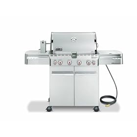 Weber 1840301 Summit S-450 Natural Gas Tuck-Away Rotisserie Grill