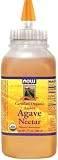 NOW Foods Organic Amber Agave Nectar ,  17 Ounce Bottle (Pack of 4)
