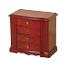 Jewelry : Mele 0041311M Musical Upright Jewelry Box in Cherry