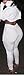 Chuanqi Women's Plus Size Turtleneck Two pieces Crop Top and Long Pants Jumpsuit