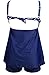 Women Retro Paisley Boy Leg Pluse Size Two Piece Cover Up Bathing Swimsuit