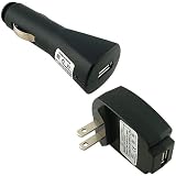 MP3 Player Accessories Online Shop Ranking 30. Cowon S9 Bundle Power Combo (4GB, 8GB, 16GB) USB Car Charger Black and USB Wall / Travel / AC Adapter Charger Black