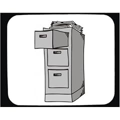 Mauspad mit der Grafik: Aktenschrank