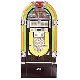 Buy Crosley CR12-10 Full Size 10 CD Jukebox with Storage Base by Crosley