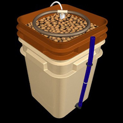NEW General Hydroponics Waterfarm Bucket Module Grow System w 4 Gallon