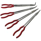 Sunex 3706 16-Inch Needle Nose Pliers Set, 4-Piece